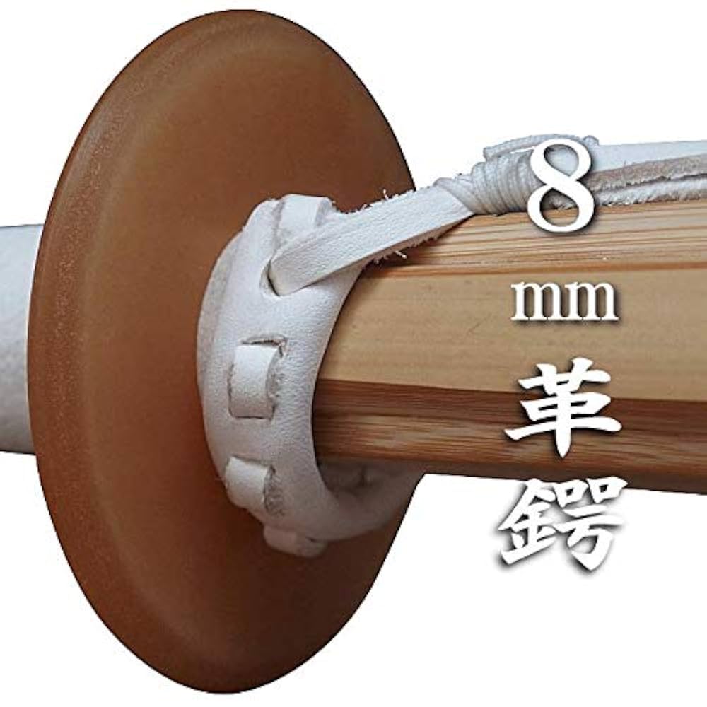 猪革　剣道　円形鍔（つば）　8センチ 猪革 剣道 形鍔（つば） 8センチ